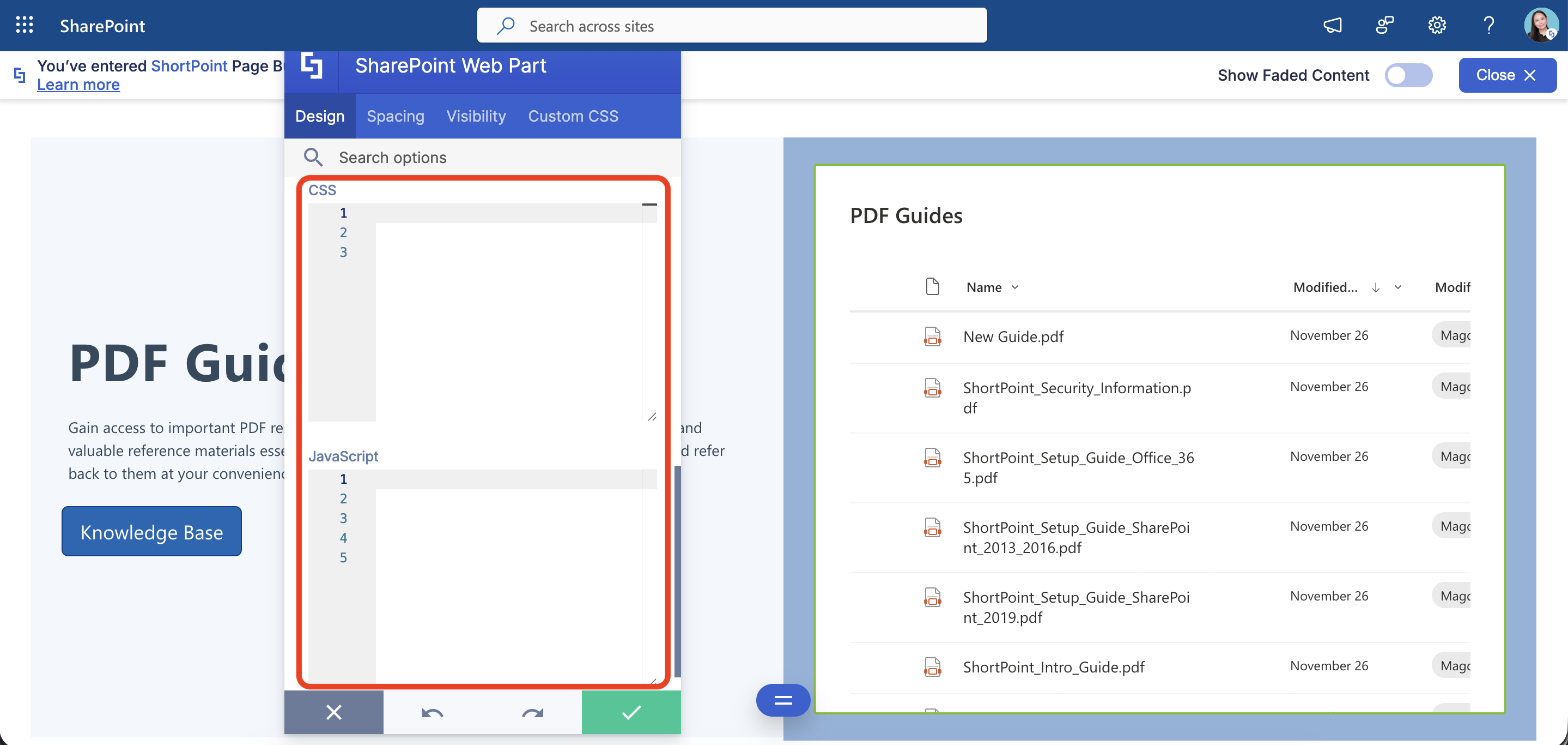 add CSS or JavaScript