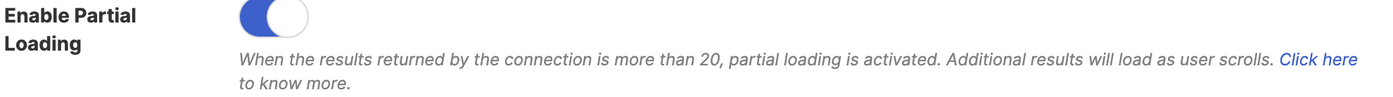 Enable Partial Loading