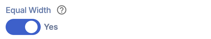 Equal Width