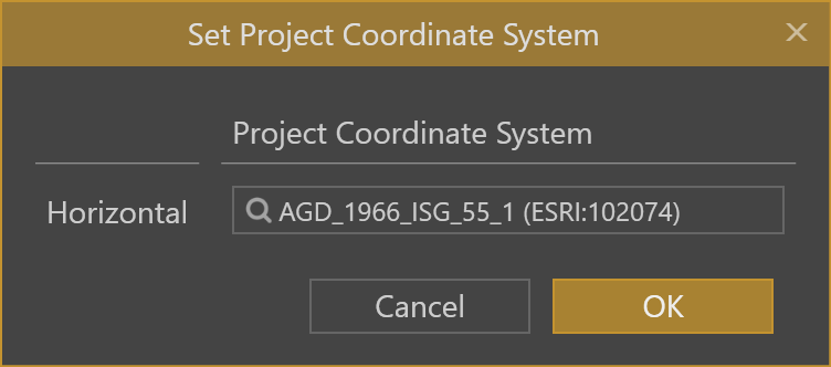 ESRI authority coordinate system