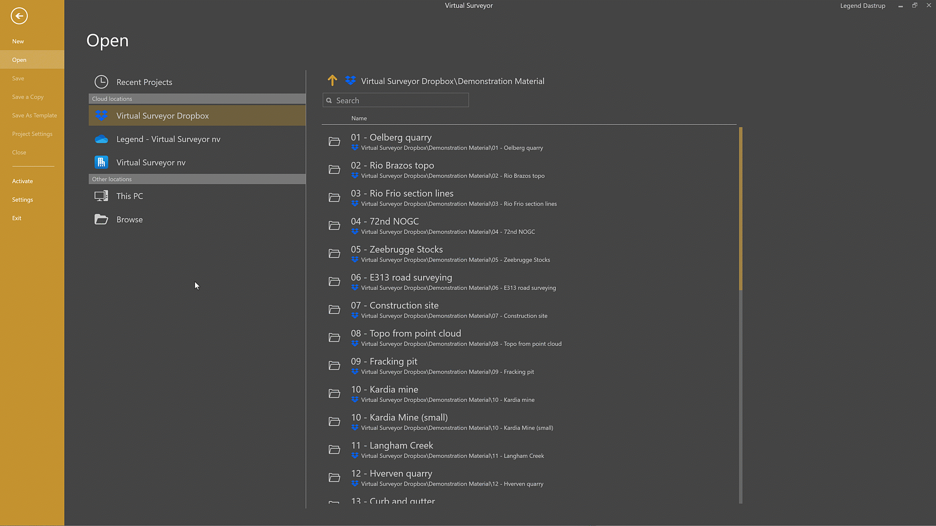 Easily add and remove favorite folder locations.