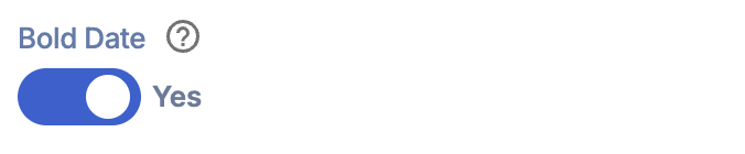 Bold Date