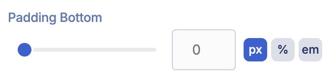 padding bottom