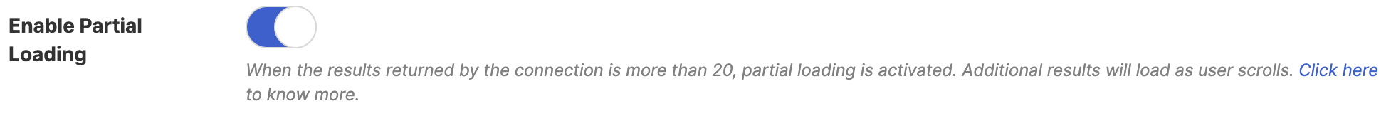 Enable Partial Loading