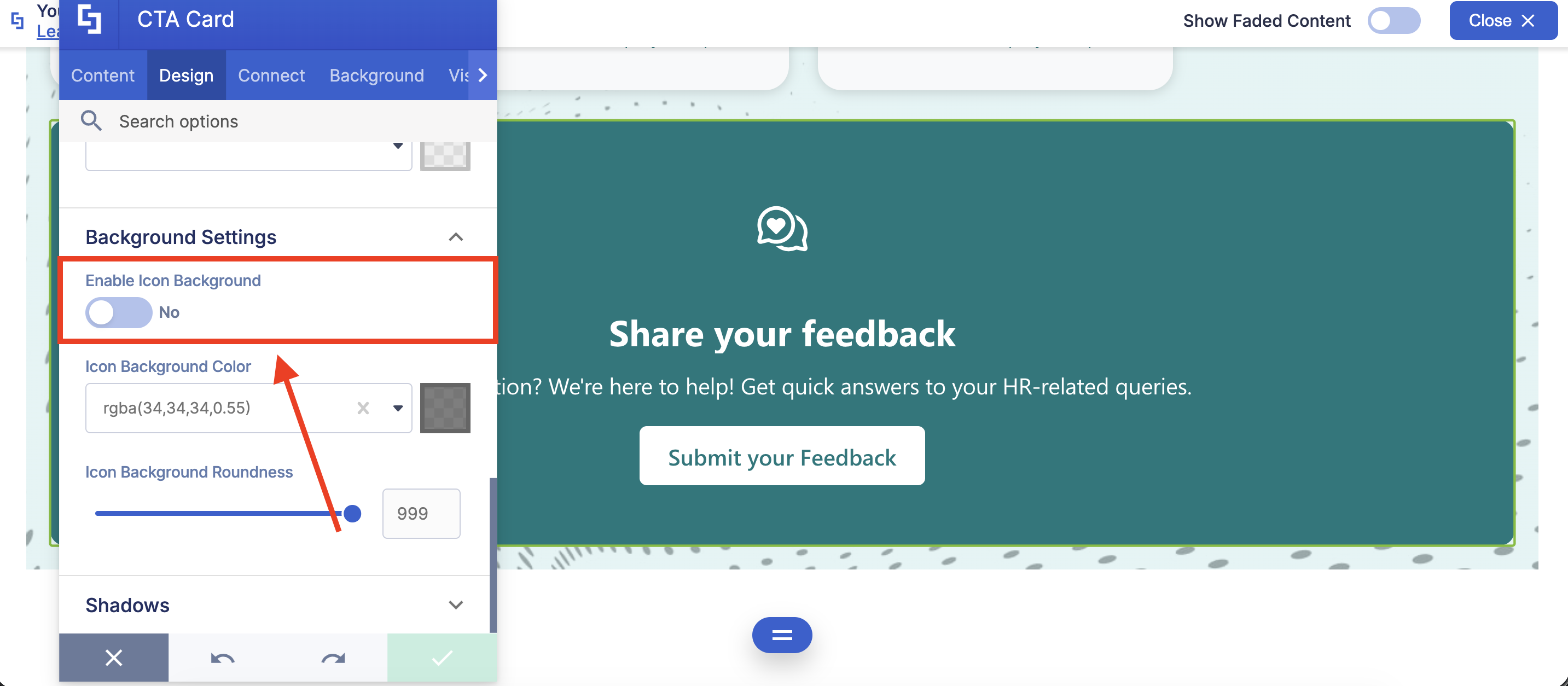 disable enable icon background