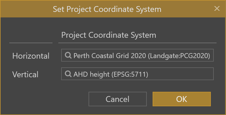 Landgate GDA authority coordinate systems