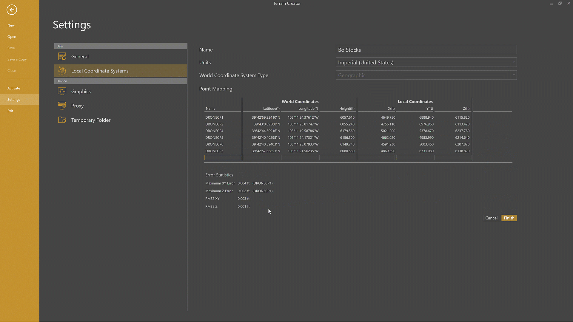Click Finish and save your LCS, then view the results.