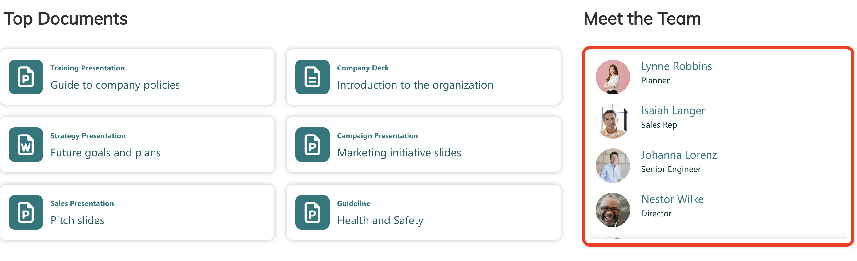sample People Search connection