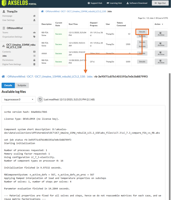 Operational Monitoring UI