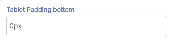 tablet padding bottom