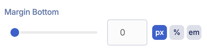 margin bottom