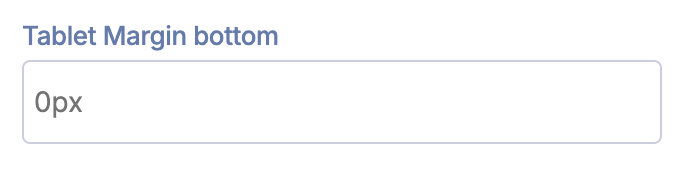 tablet margin bottom
