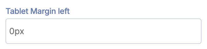 tablet margin left