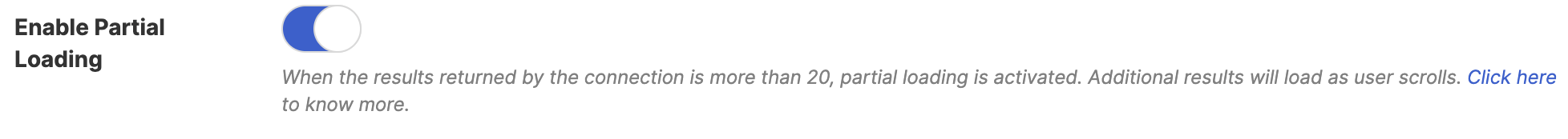 Enable partial loading