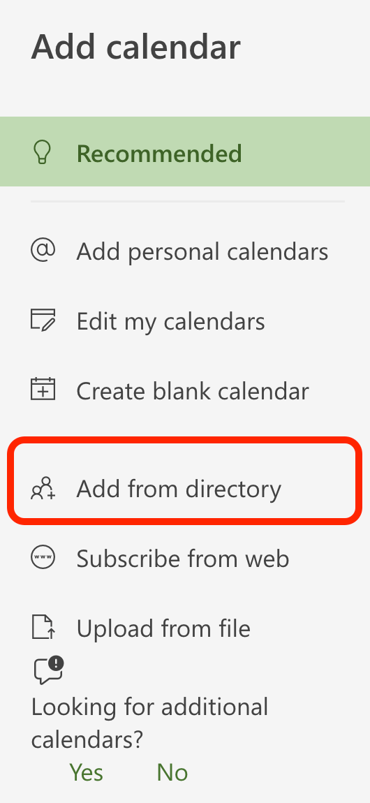 Add from directory