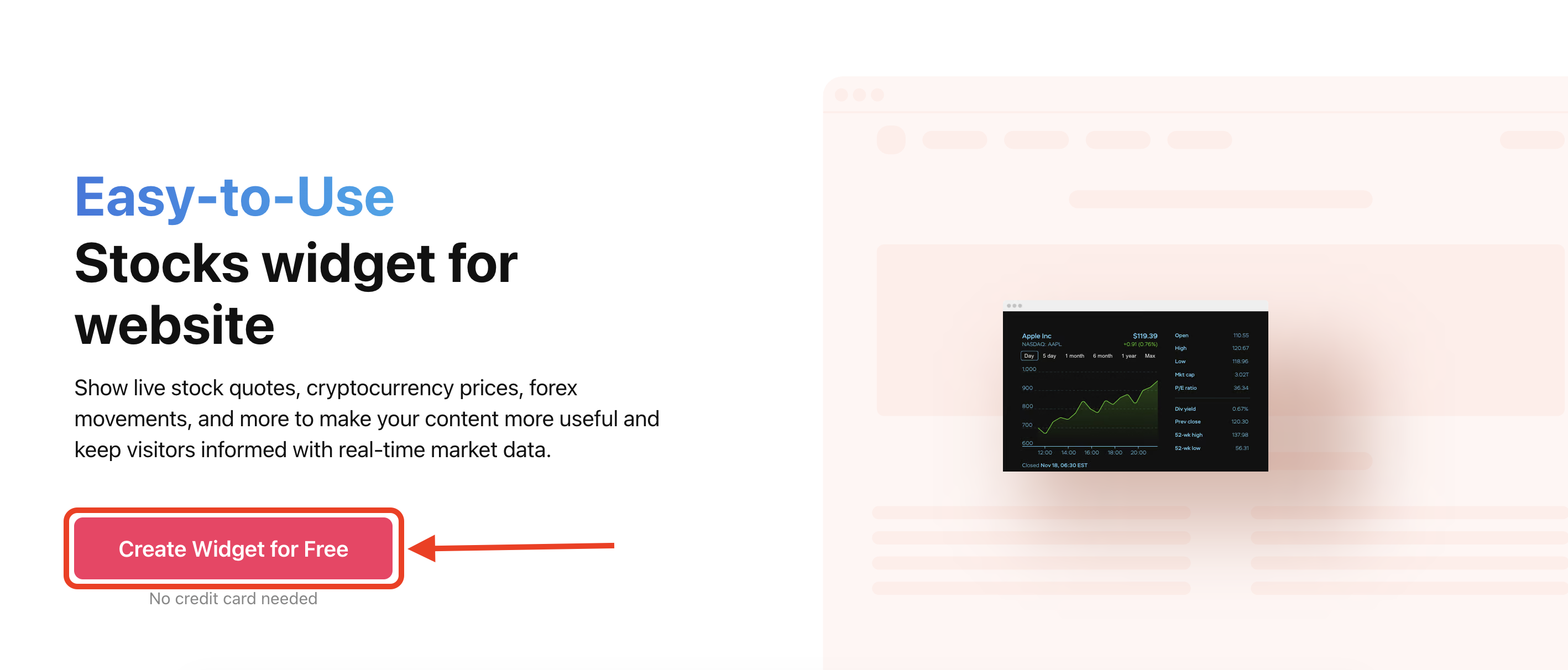 Create Widget for Free