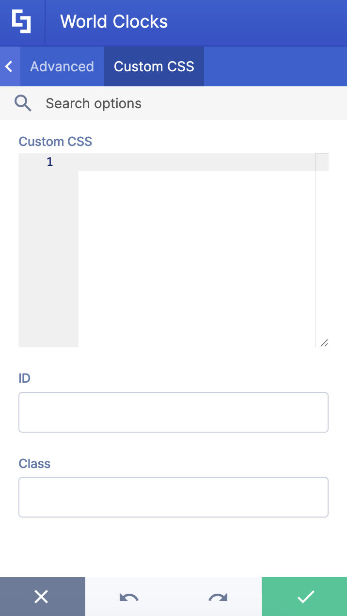 Custom CSS tab