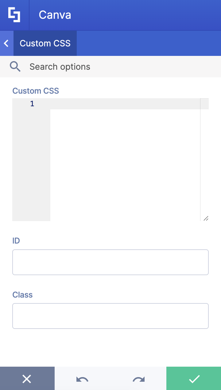 Custom CSS tab
