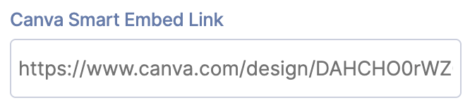 Canva Smart Embed Link