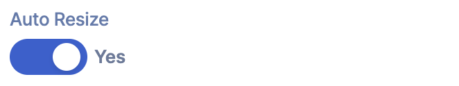 Auto Resize