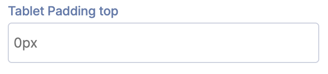 Tablet Padding Top