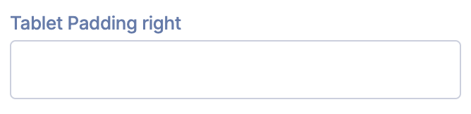 Tablet Padding Right