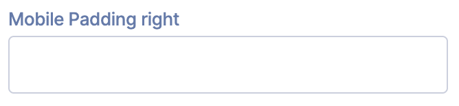 Mobile Padding Right