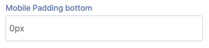 Mobile Padding Bottom
