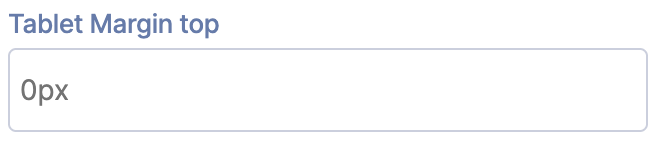 Tablet Margin Top