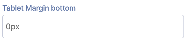 Tablet Margin Bottom