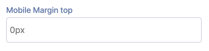 Mobile Margin Top