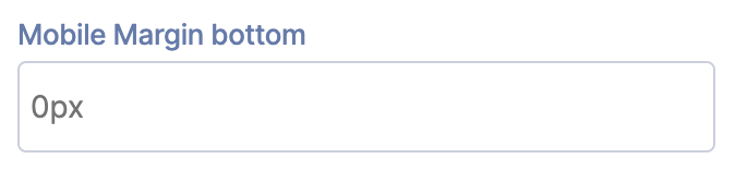 Mobile Margin Bottom
