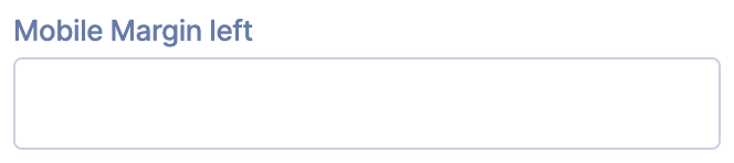 Mobile Margin Left