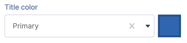 title color