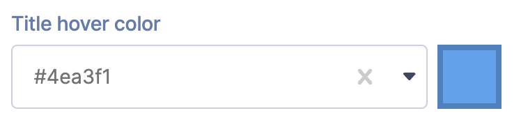 title hover color