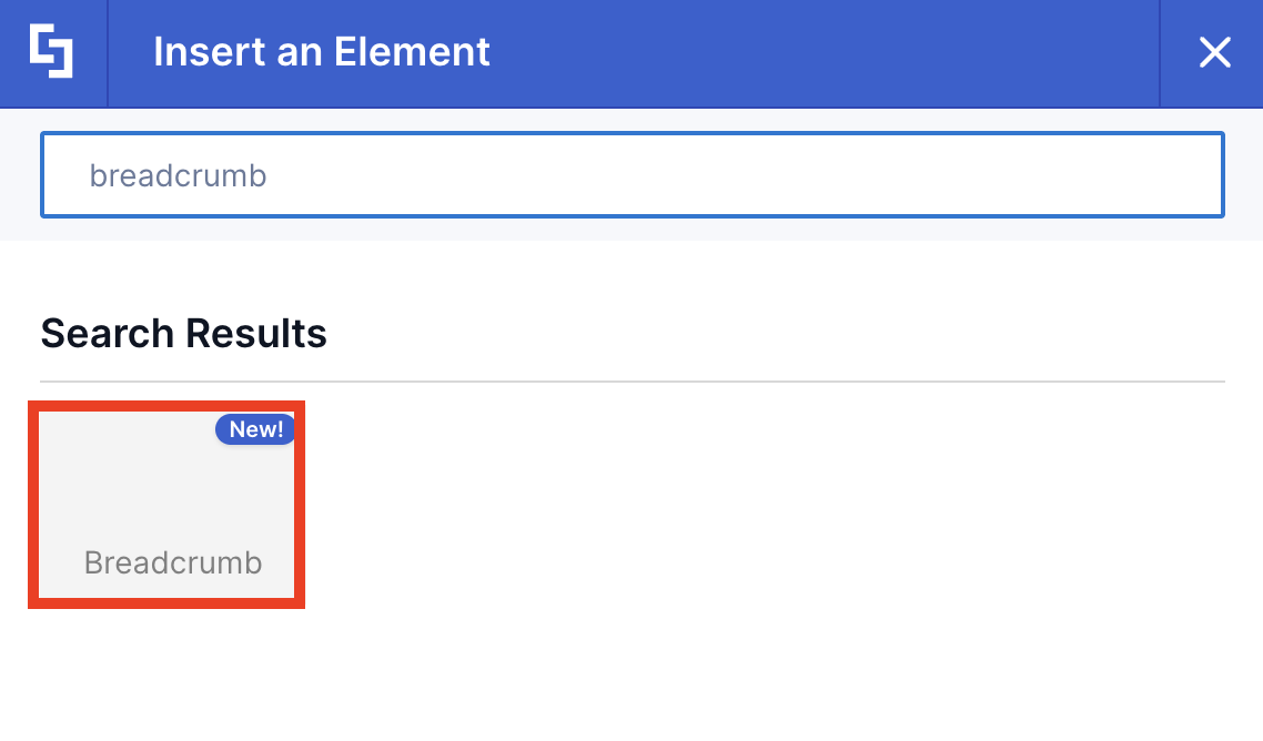 Breadcrumb Design Element
