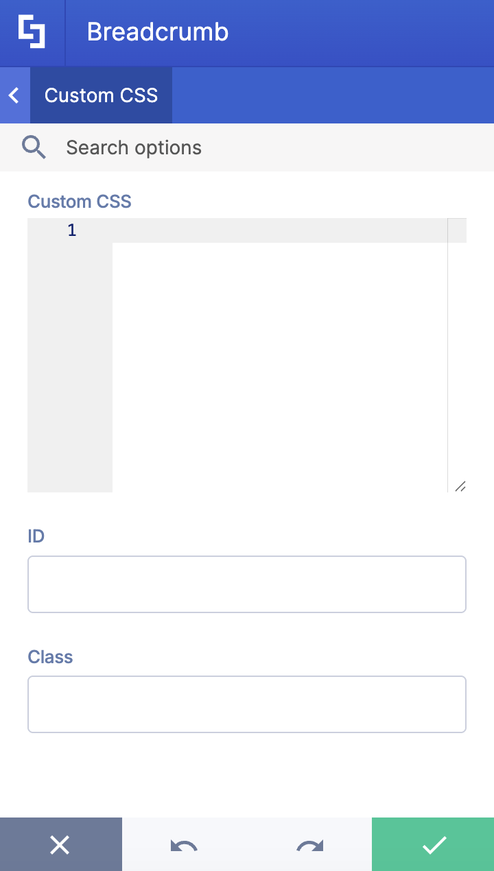 Custom CSS tab