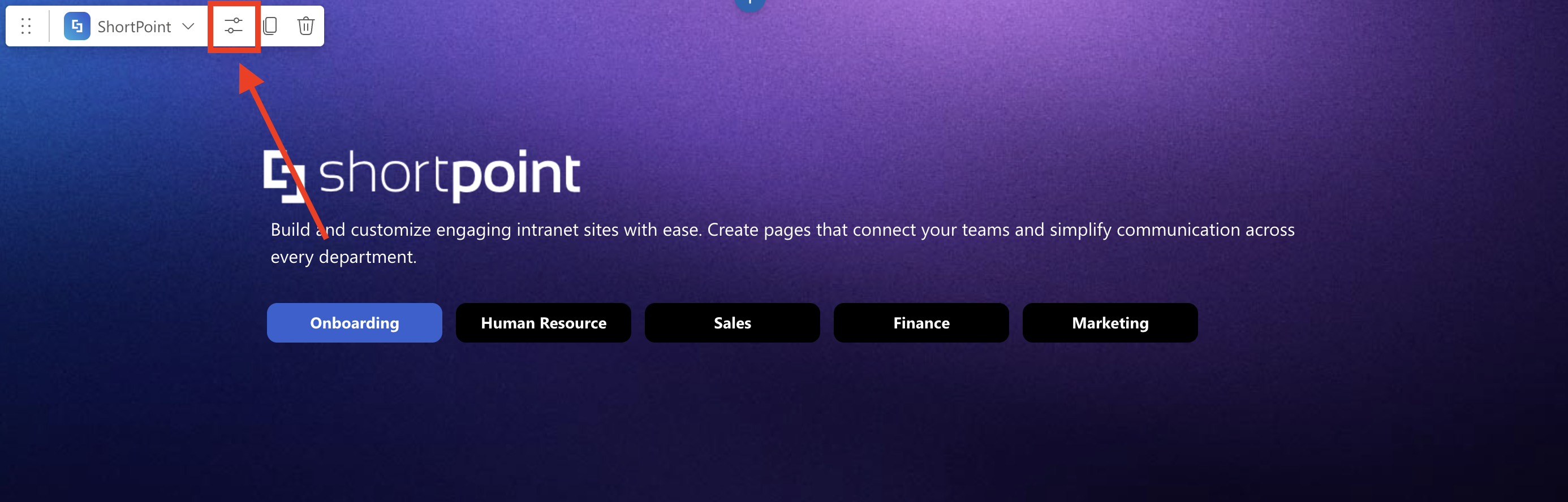 Edit properties icon