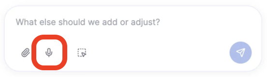 voice input