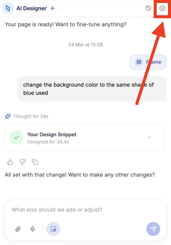 close AI Designer