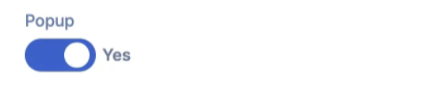 Enable Popup option
