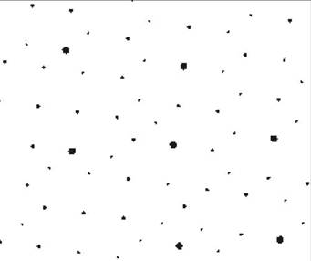A black and white background with small squares
Description automatically generated
