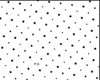 A black and white background with small squares
Description automatically generated