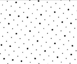 A black and white background with small black dots
Description automatically generated