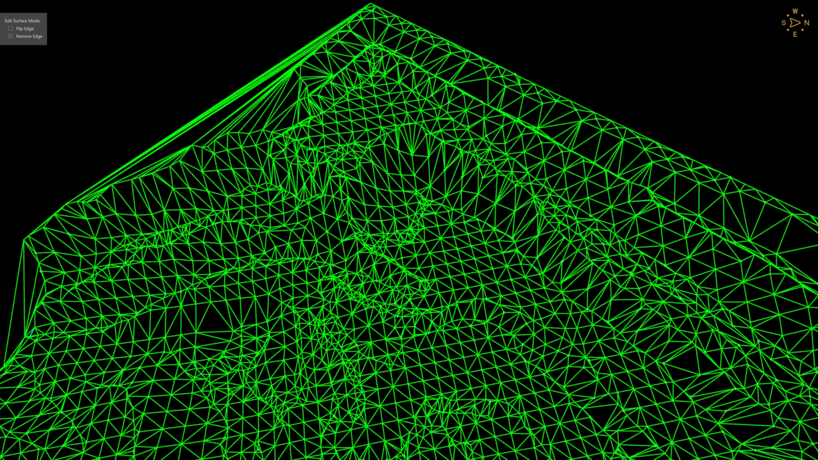 TIN before using Remove Edge with noisy and stretched edges.