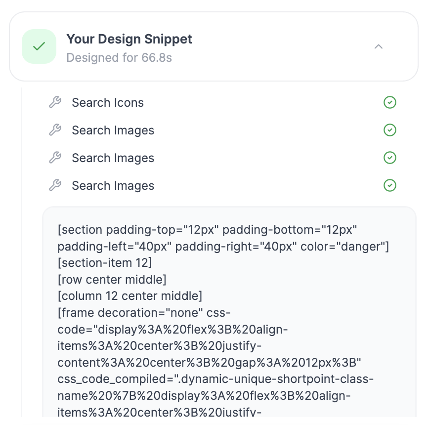 sample Design Snippet