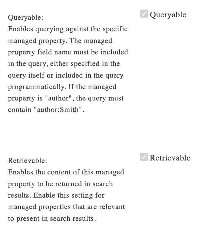 queryable retrievable