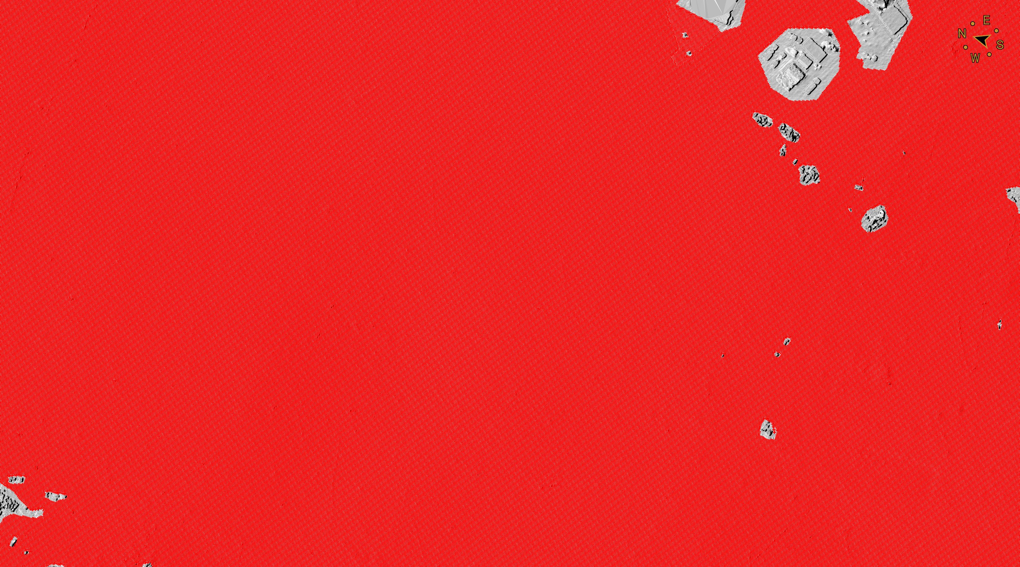 Point grid created at 30 cm density. Points are shown in red.