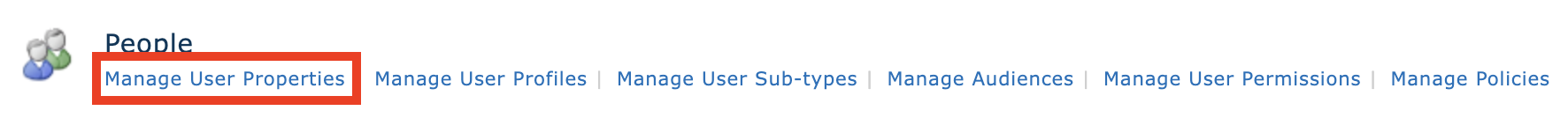 Manage User Properties