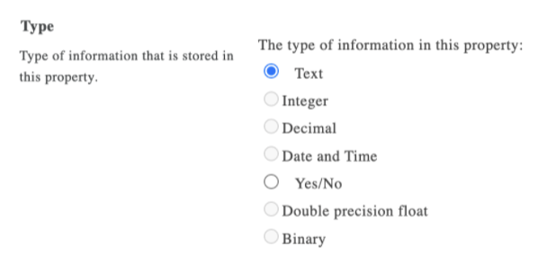 type of information